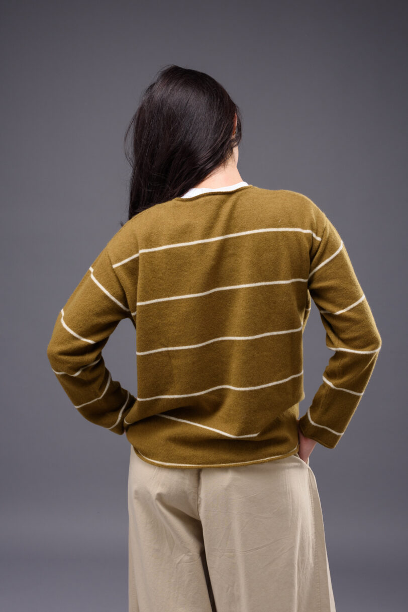 OVERSIZED ROUND NECK PULLOVER 3 referenze col. avocado - grey - navy - immagine 2