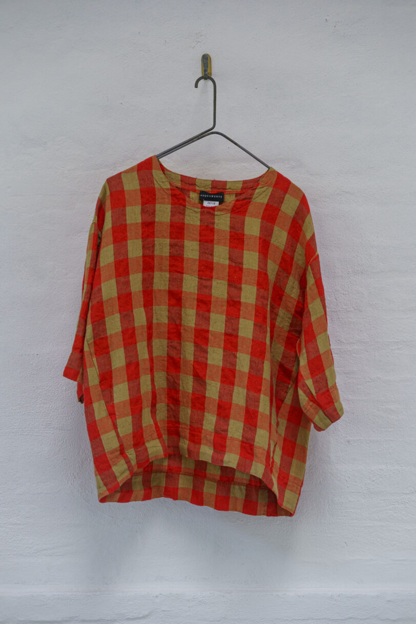 Brand: AeQuamente - Modello: BLOSE - Var1 quadri rosso/beige - immagine 6
