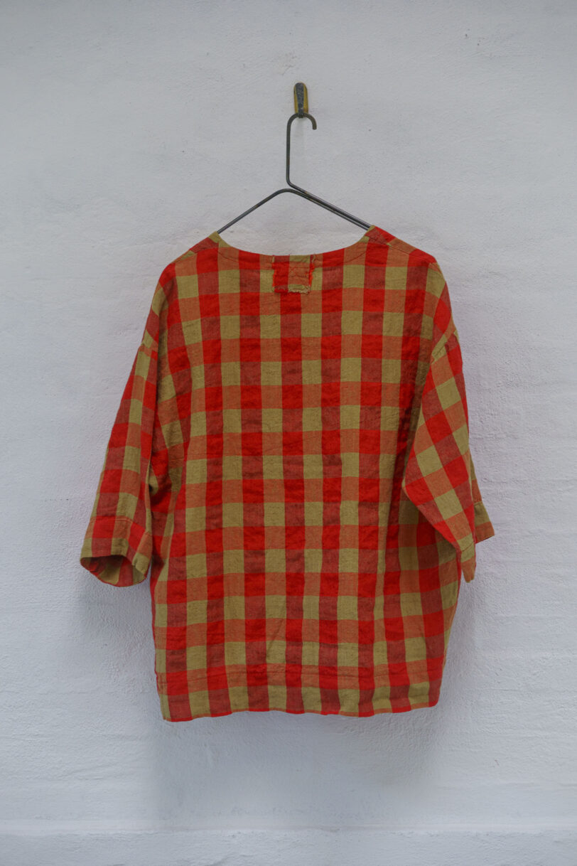 Brand: AeQuamente - Modello: BLOSE - Var1 quadri rosso/beige - immagine 7