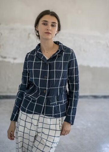 Brand: Hannoh Wessel - Modello: Jacket Jesse Blu Bianco