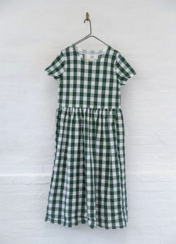 Brand: Hannoh Wessel - Modello: Dress Demi Verde Bianco