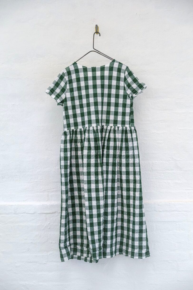 Brand: Hannoh Wessel - Modello: Dress Demi Verde Bianco - immagine 3