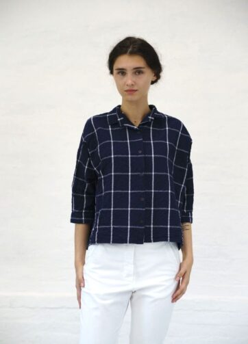 Brand: Hannoh Wessel - Modello: Shirt Savannah Blu Bianco