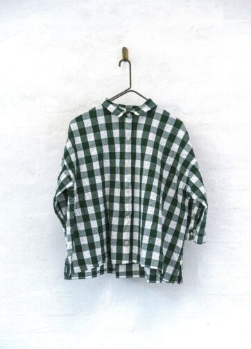 Brand: Hannoh Wessel - Modello: Shirt Savannah Verde Bianco