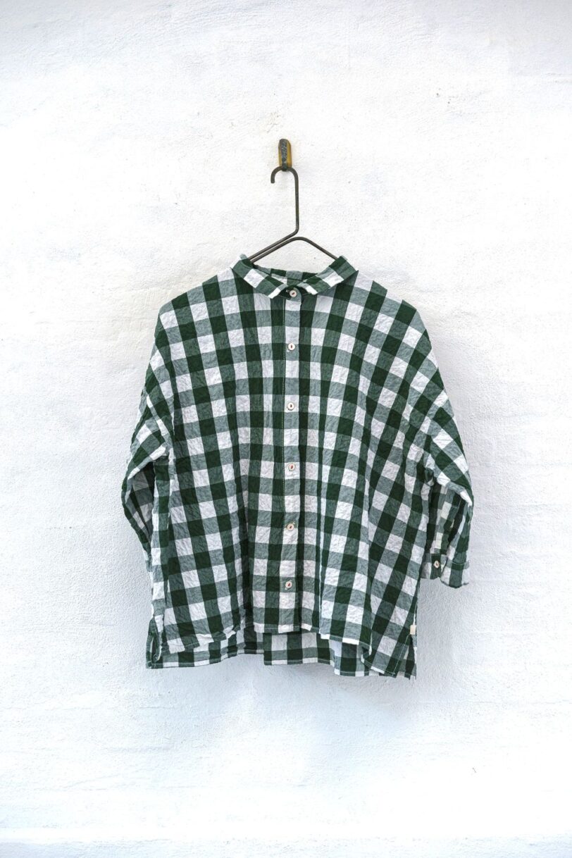 Brand: Hannoh Wessel - Modello: Shirt Savannah Verde Bianco