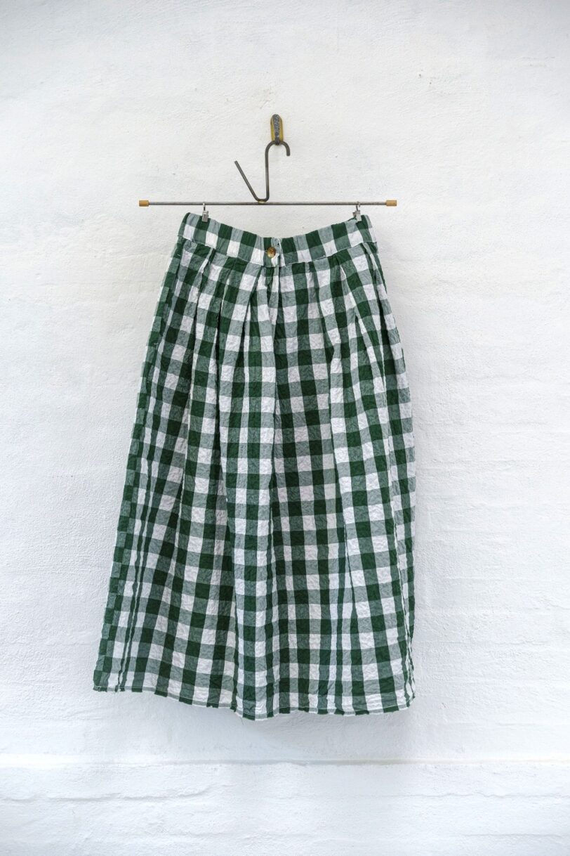 Brand: Hannoh Wessel - Modello: Skirt Joquise Verde Bianco - immagine 5