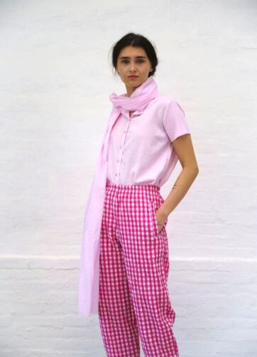 Brand: Hannoh Wessel - Modello: Sciarpa Samara Rosa