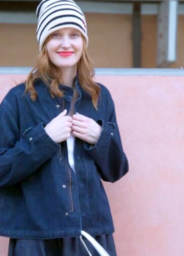 Brand: PeppinoPeppino - Modello: Peppinies stripe – Ecru/Blu navy con logo rosso