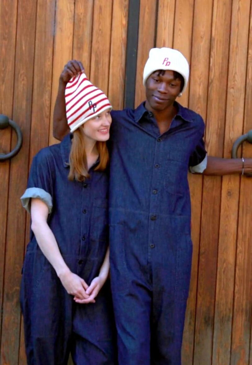Brand: PeppinoPeppino - Modello: Peppinies stripe – Ecru/Rosso con logo blu navy