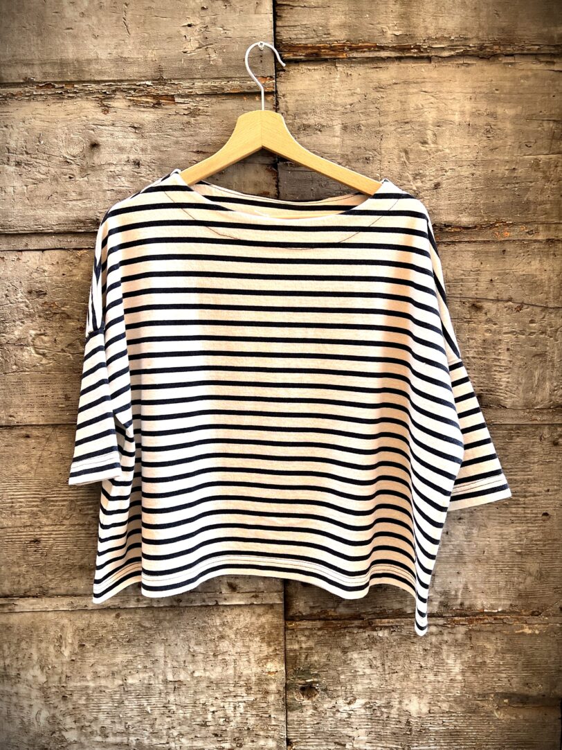 Brand: PeppinoPeppino - Modello: Type 124 La camicia Cropline Ecru/Blu Navy - immagine 2