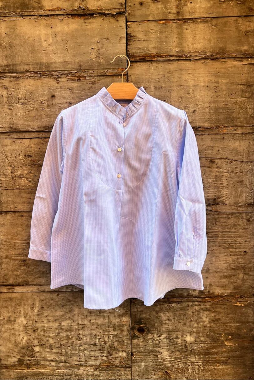 Brand: Ravasio Valentina RVS Modello: Camicia Rosa quadretti Bianchi Azzurri