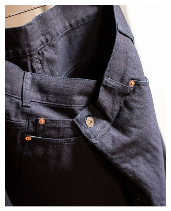 Brand: PeppinoPeppino - Modello: Type 129 The Cast Pant Indigo Herringbone - Codice Prodotto: pejt129tcpindigoherrinbone - immagine 4