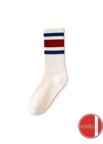 Brand: rvs@ravasio_valentina  Modello: calza sport righe blu e rosse  Cod: 3780trspArbr