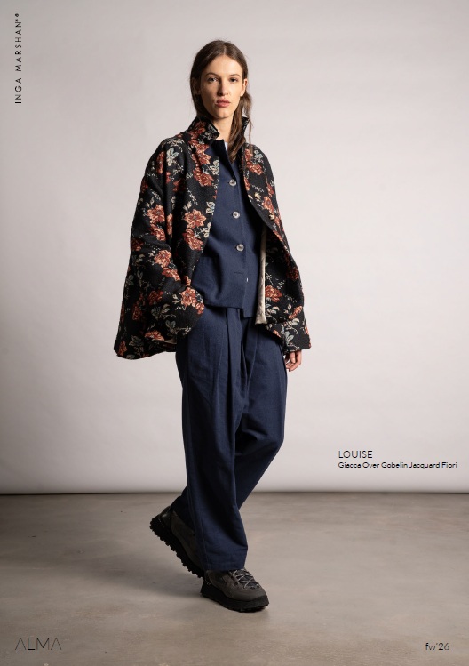 Inga Marshan Modello: Lousie unica giacca over gobeline - immagine 2